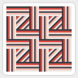 Abstract geometric artwork Sticker